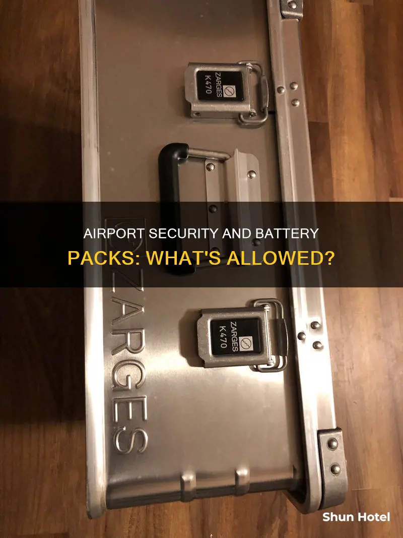 can you take a battery pack through airport security