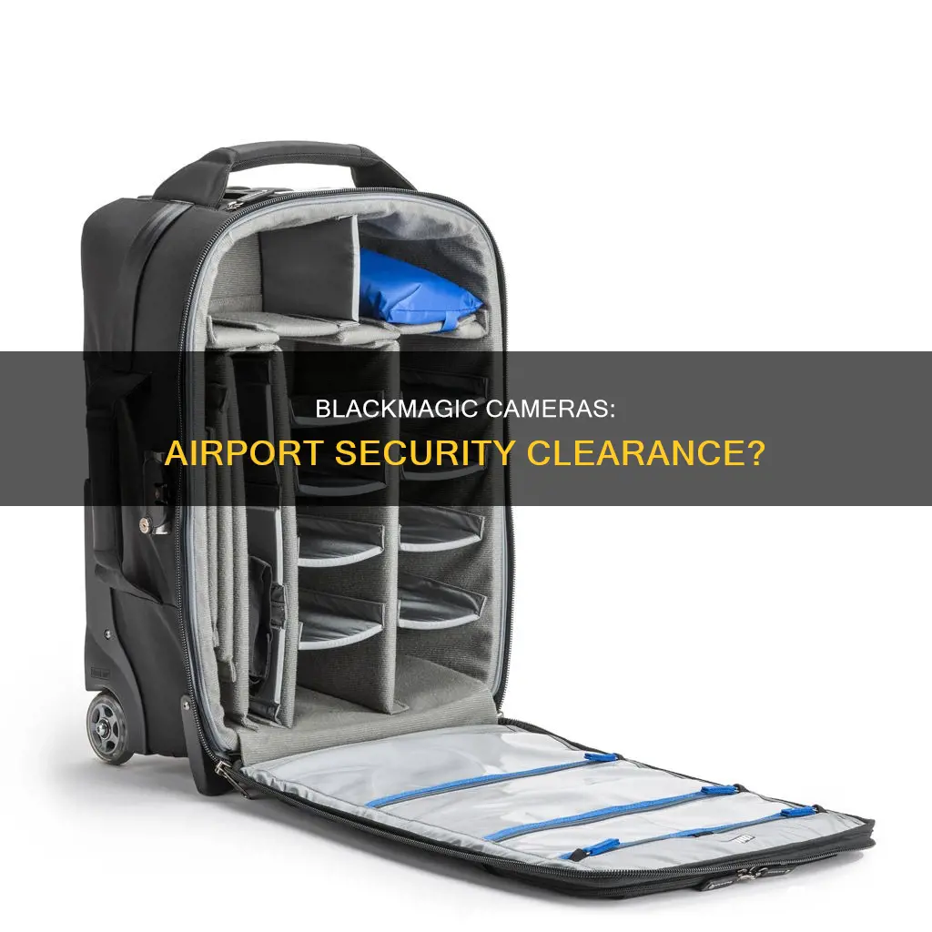 can you take a blackmagic camera through security airport