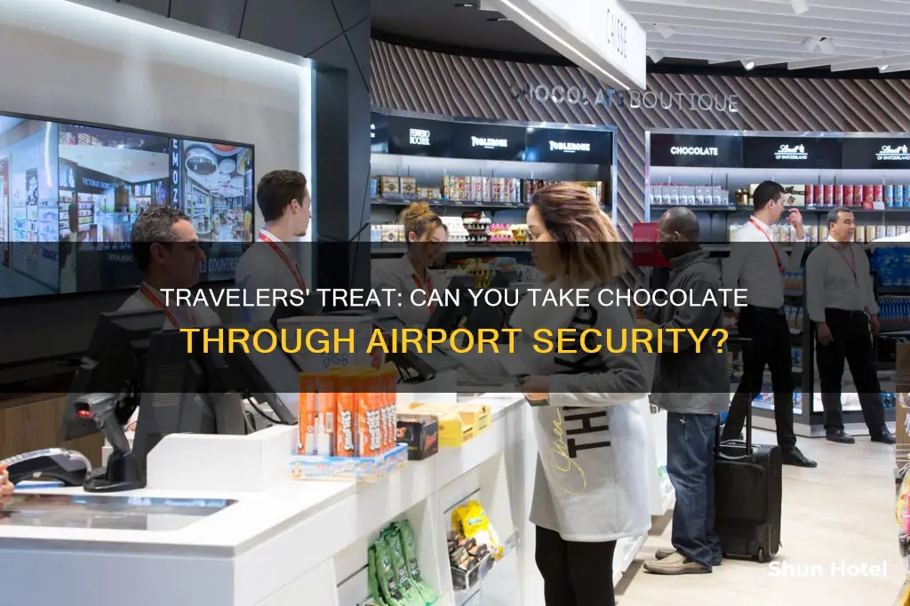can you take a chocolate bar through airport security