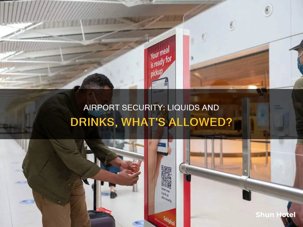 can you take a drink through airport security