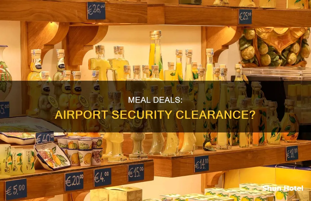 can you take a meal deal through airport security