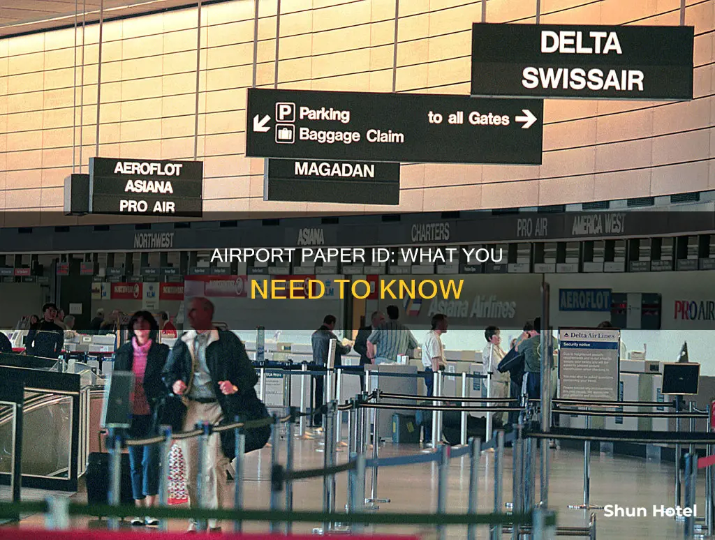 can you take a paper id to the airport