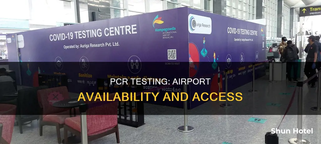 can you take a pcr test at the airport