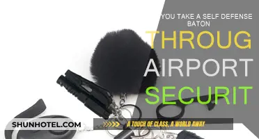 Airport Security: Baton in Checked Baggage Only