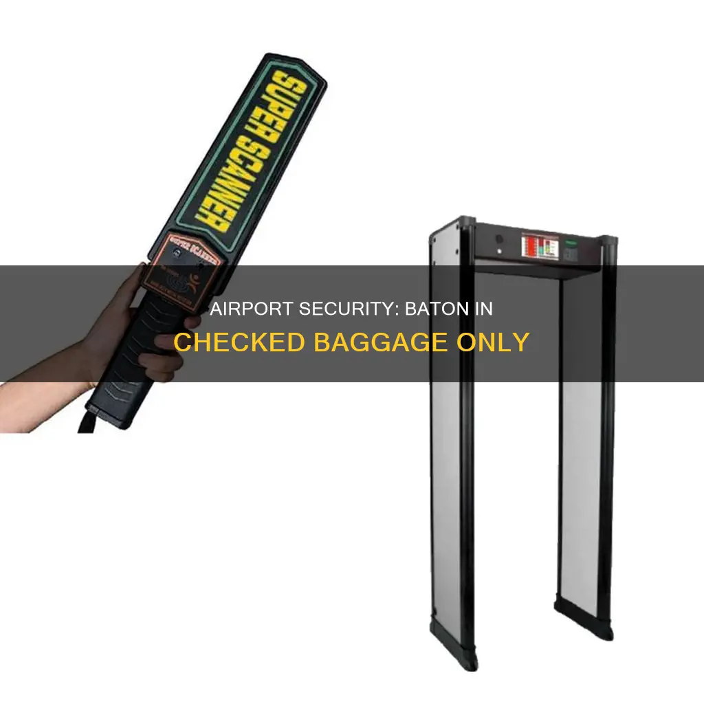 can you take a self defense baton through airport security
