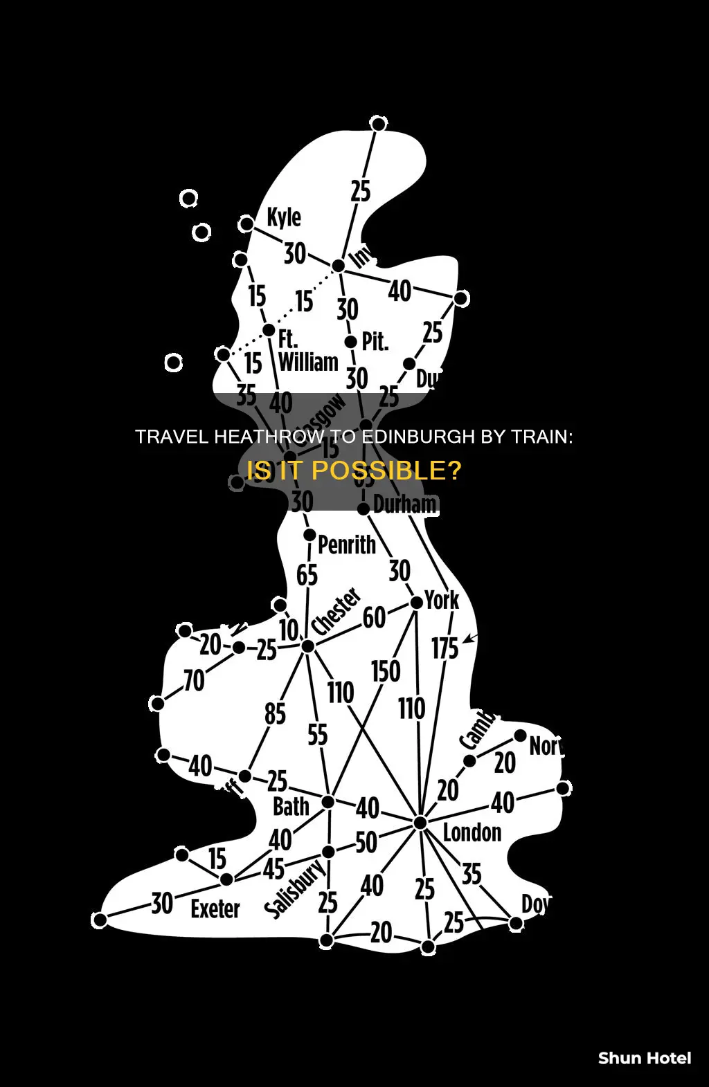 can you take a train from heathrow airport to edinburgh