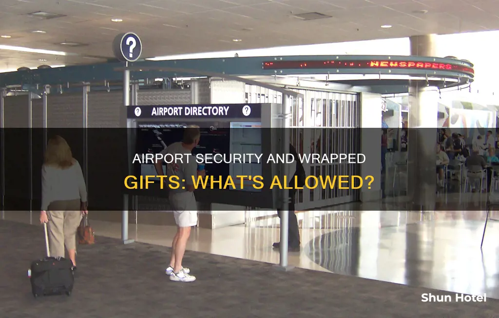 can you take a wrapped gift through airport security