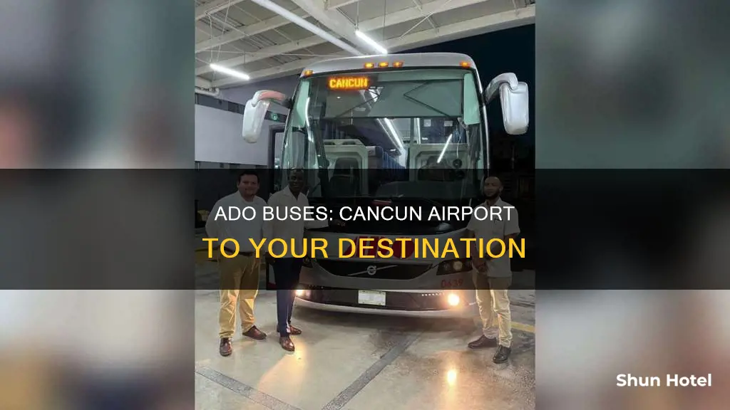 can you take ado bus from cancun airport