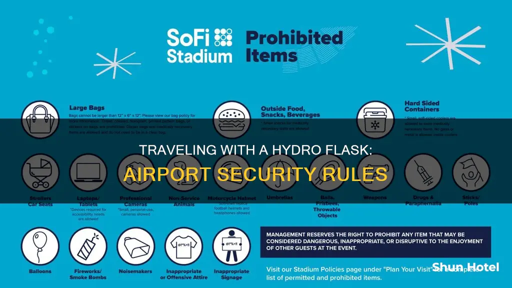 can you take an empty hydro flask through airport security