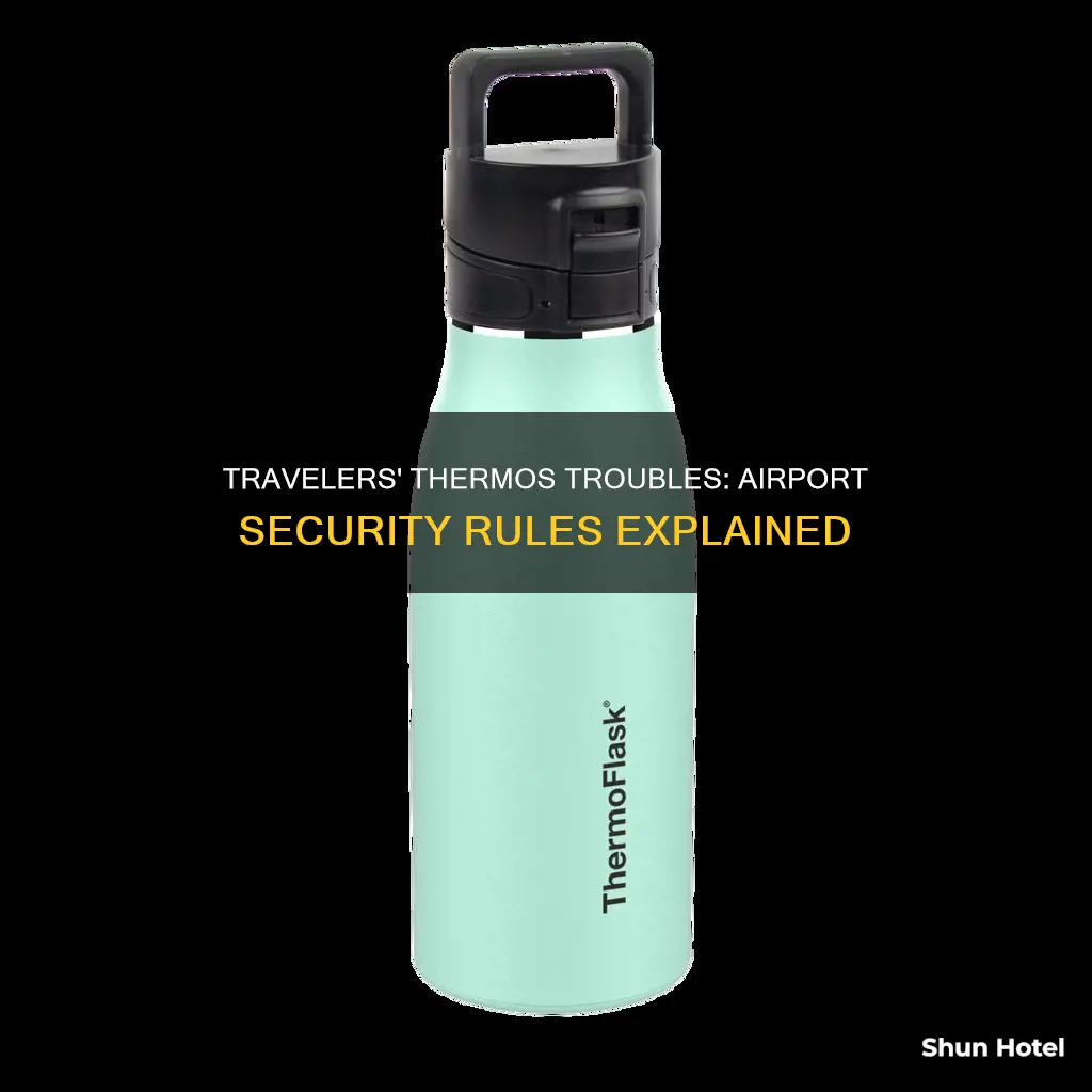can you take an empty thermos through airport security