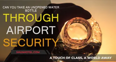 Airport Security: Water Bottles, Open or Closed?