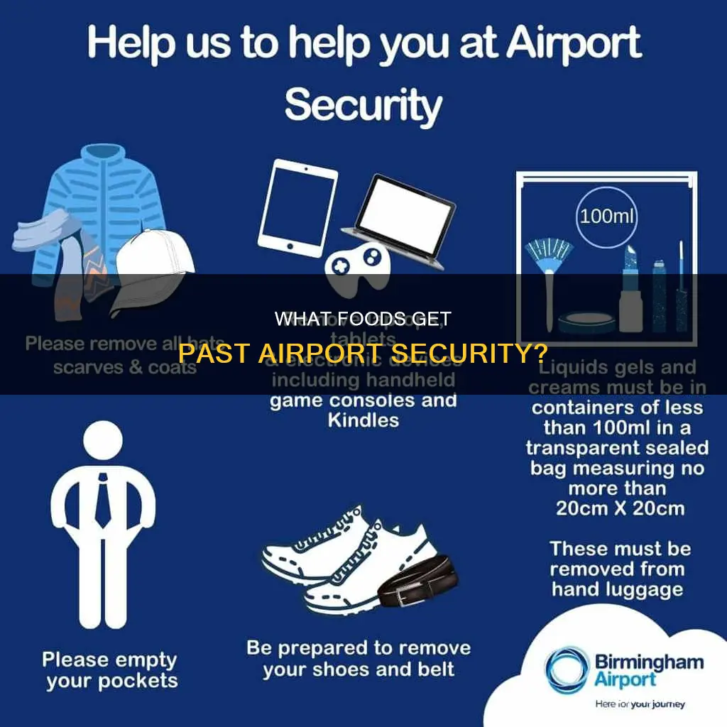 can you take any food through airport security