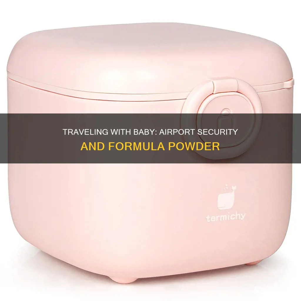 can you take baby formula powder through airport security