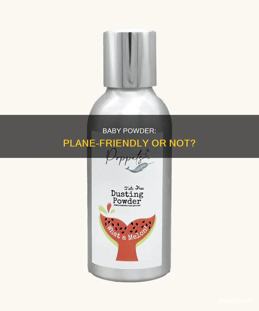 can you take baby powder on a plane manchester airport