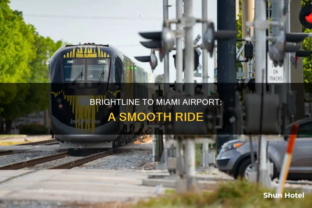 can you take brightline to miami airport