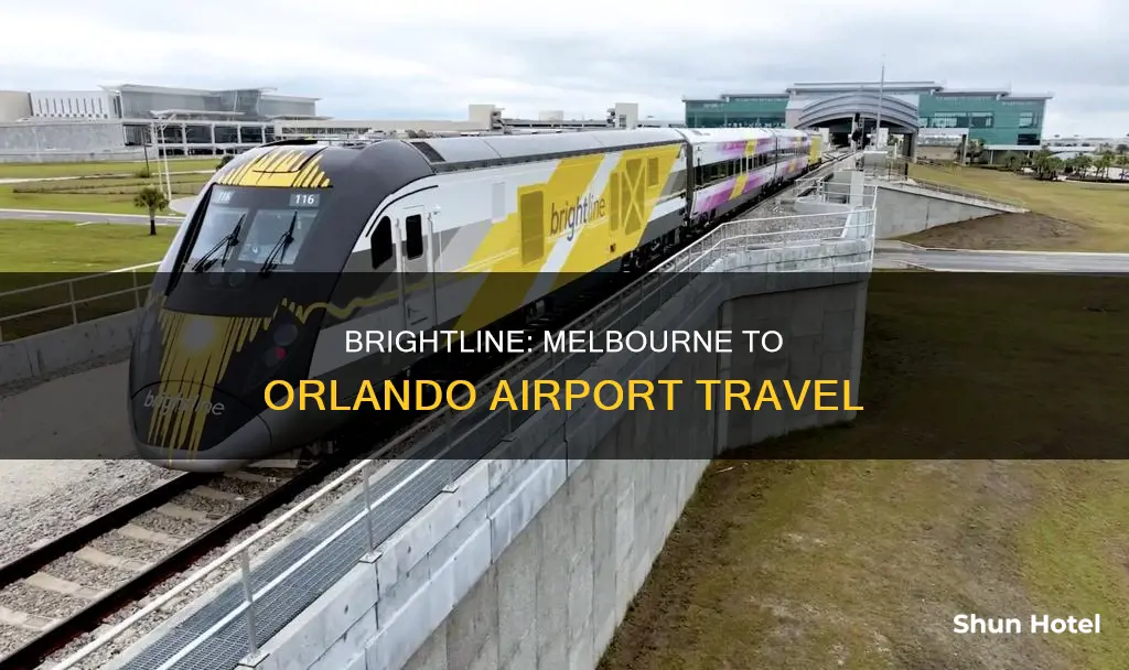 can you take brightline to orlando airport from melbourne