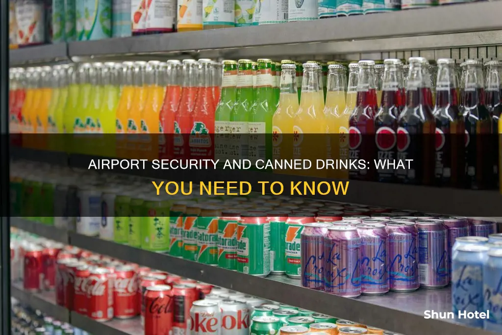 can you take canned drinks through airport security