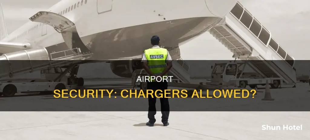 can you take chargers through airport security
