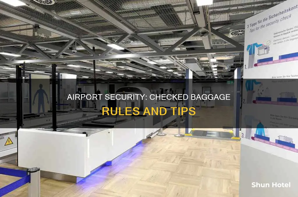 can you take checked baggage through airport security