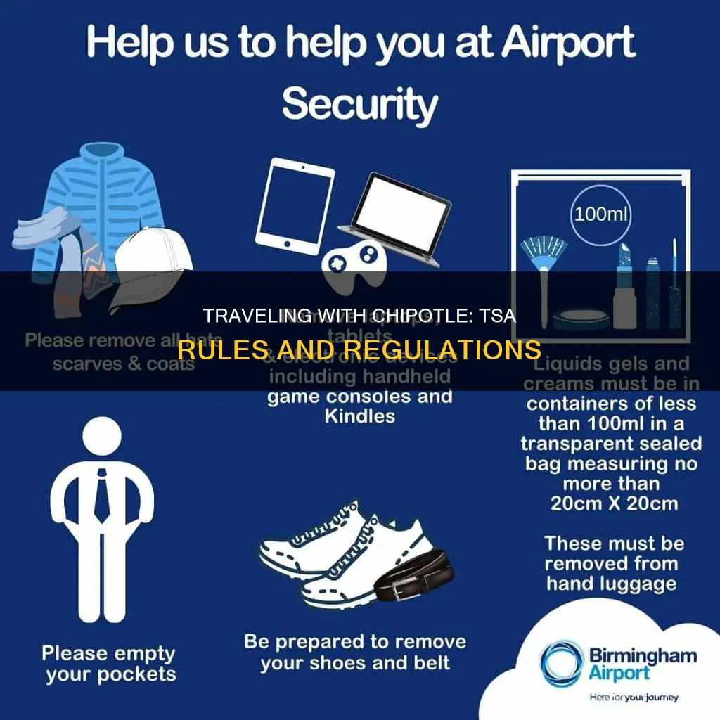 can you take chipotle through airport security
