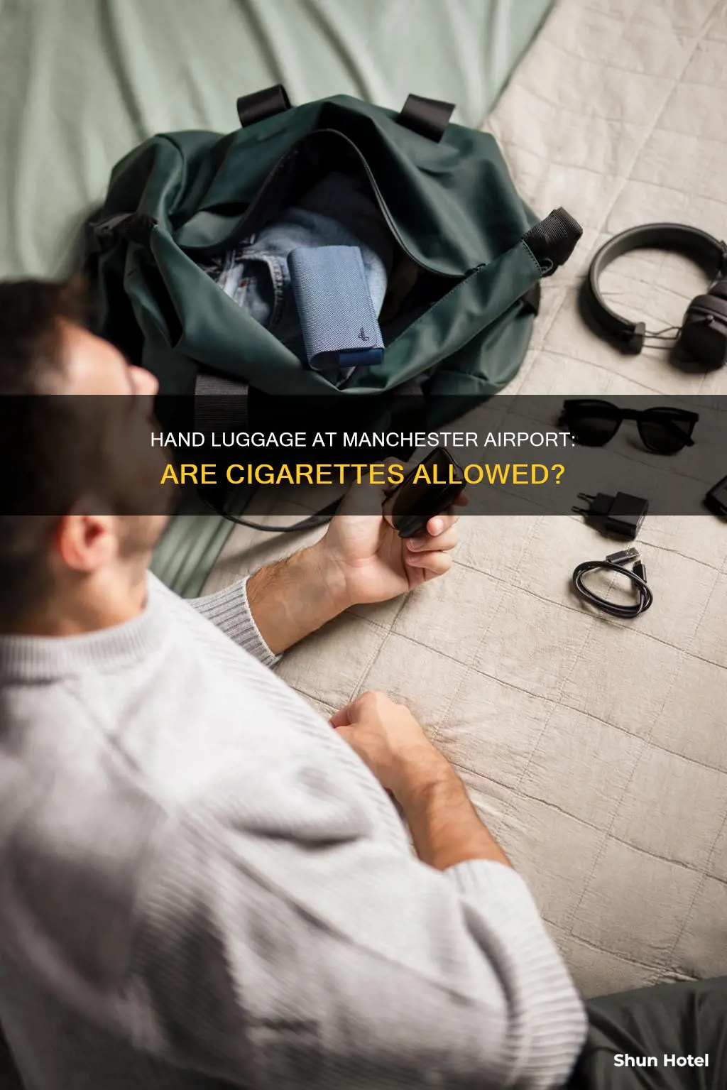 can you take cigarettes in hand luggage at manchester airport