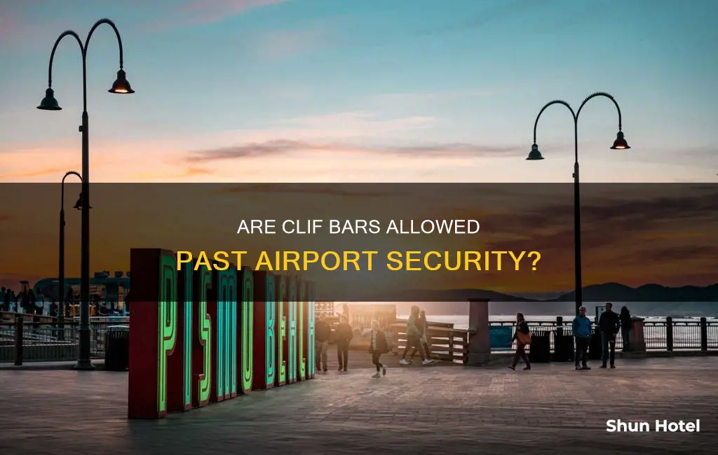 can you take clif bars through airport security