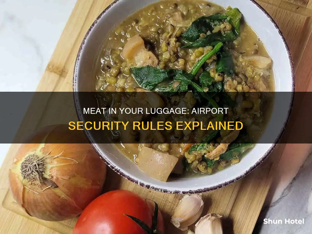 can you take cooked meat through airport security