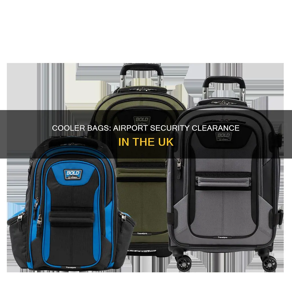 can you take cooler bags through airport security uk