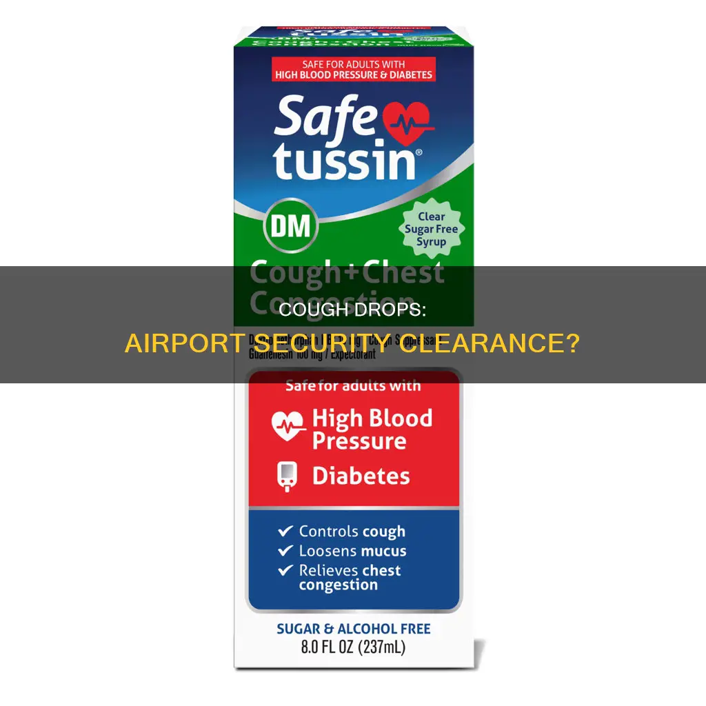 can you take cough drops through airport security