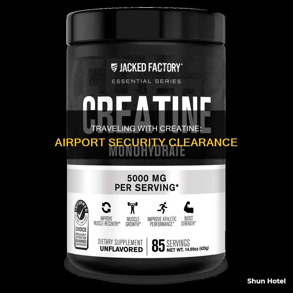 can you take creatine through airport security