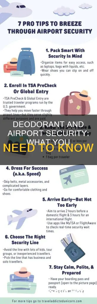 can you take deodorant through airport security