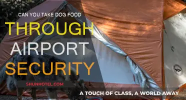 Traveling with Dog Food: Airport Security Rules