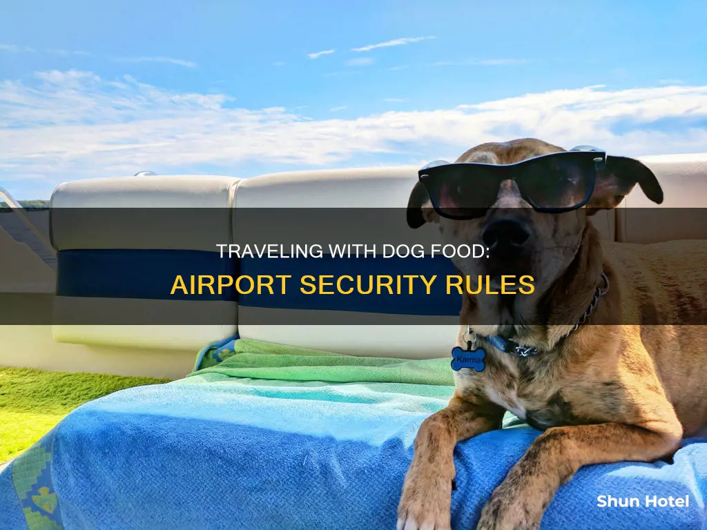 can you take dog food through airport security