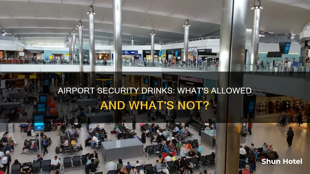 can you take drinks through airport security