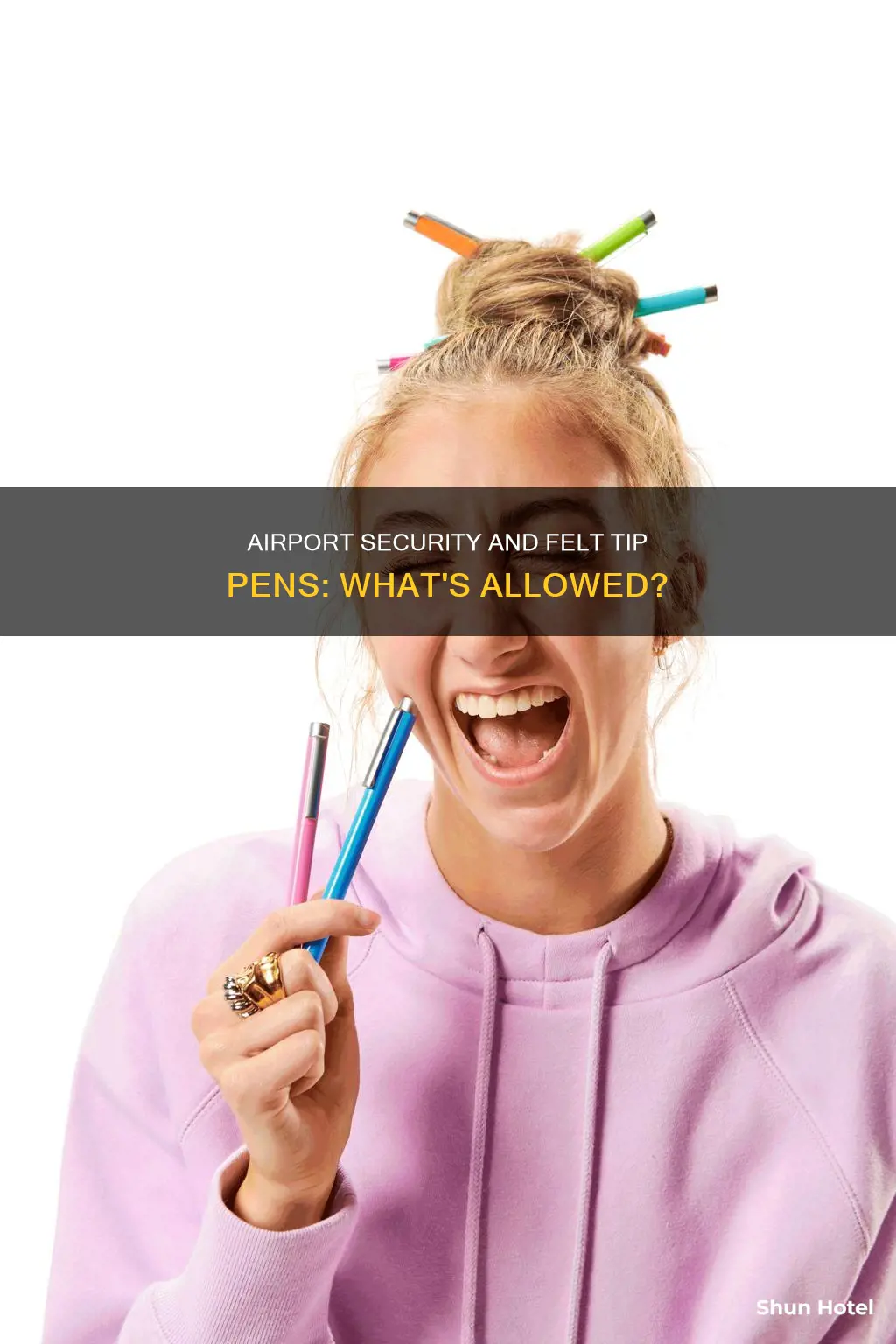 can you take felt tip pens through airport security