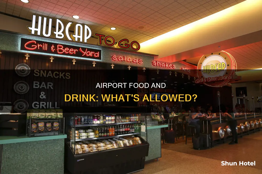 can you take food and drink into the airport