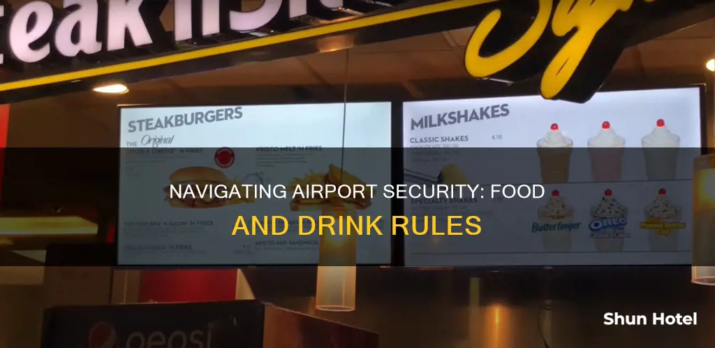 can you take food and drink through airport security
