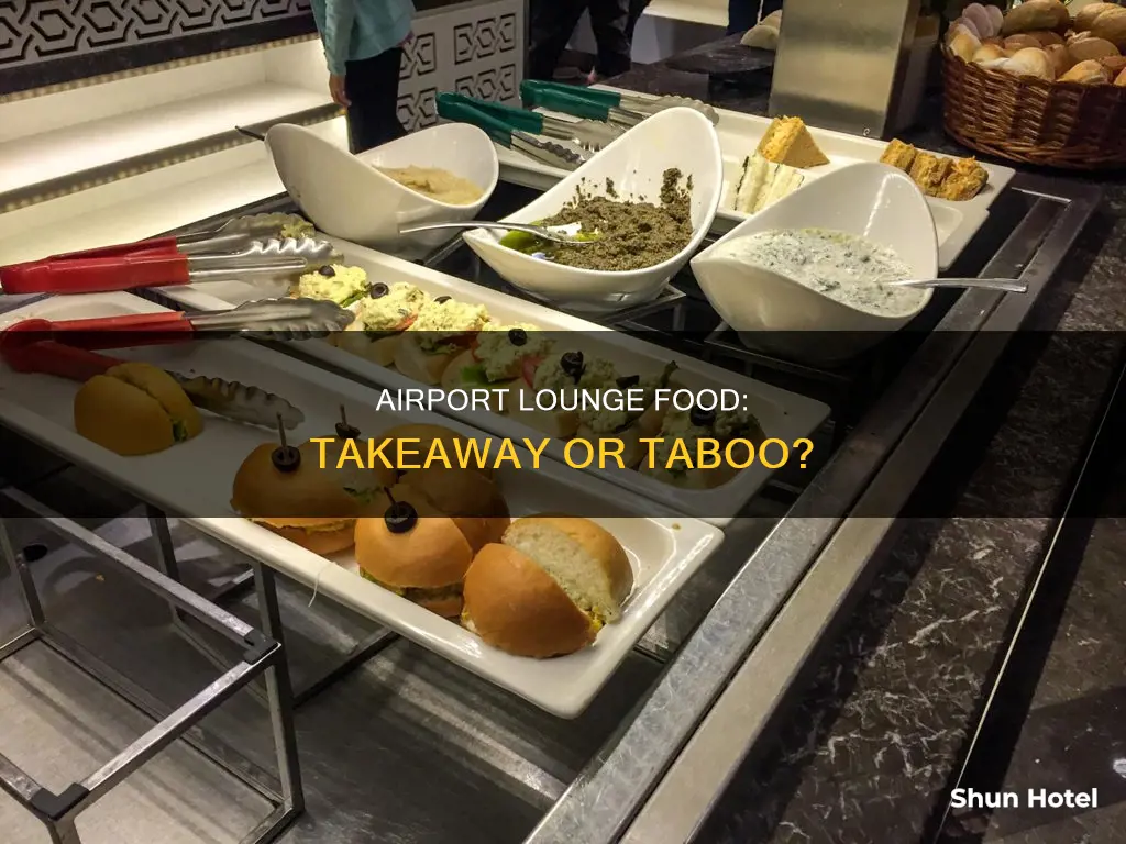 can you take food from airport lounge