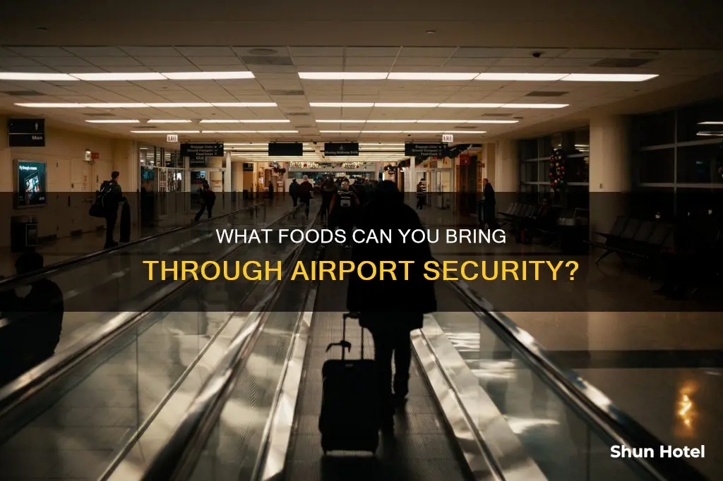 can you take food into airport terminal