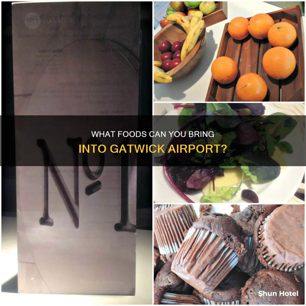 can you take food into gatwick airport