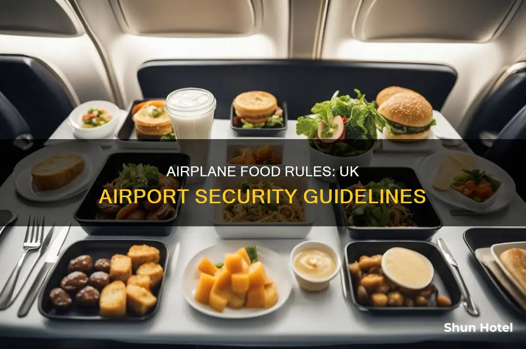 can you take food on an airplane uk airport security