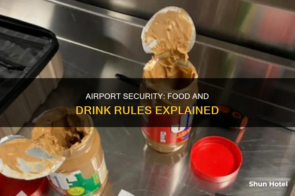 can you take food or drink through airport security