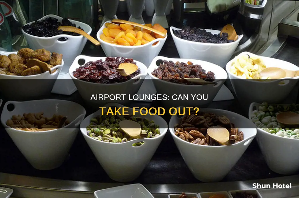 can you take food out from airport lounges