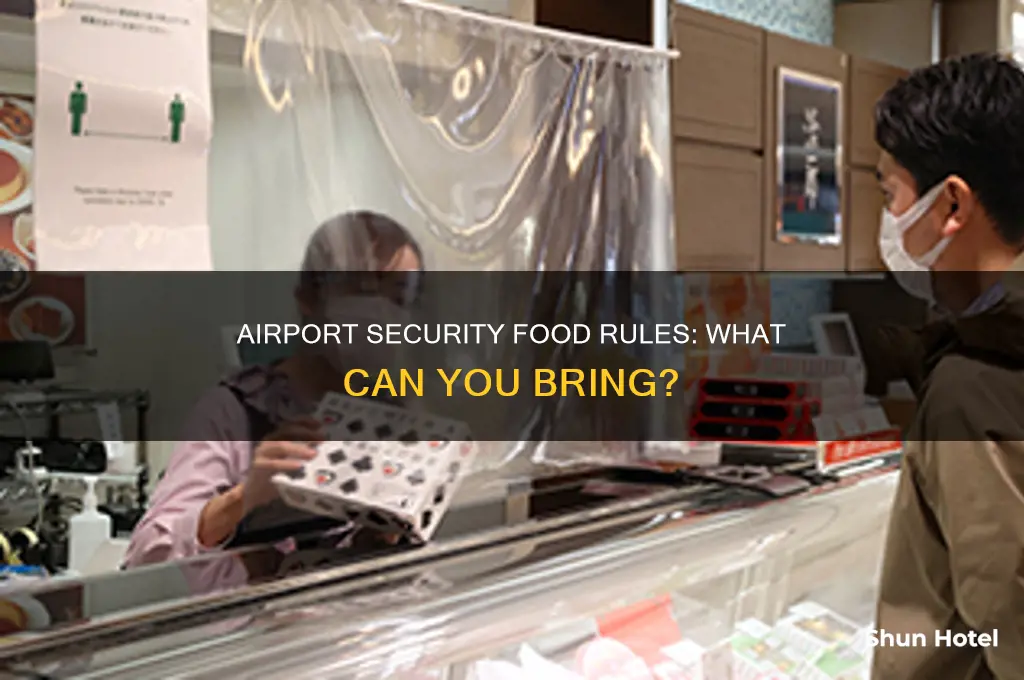 can you take food pass security at airport