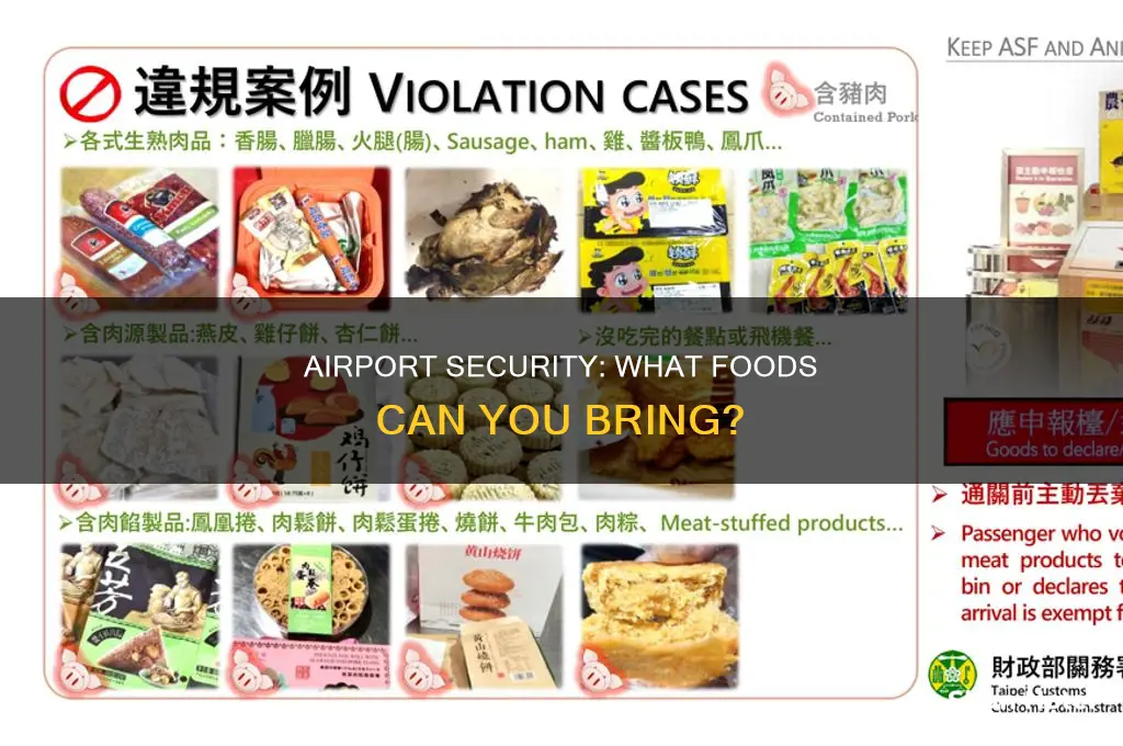 can you take food through airport check in
