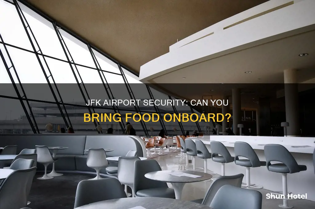 can you take food through airport security jfk