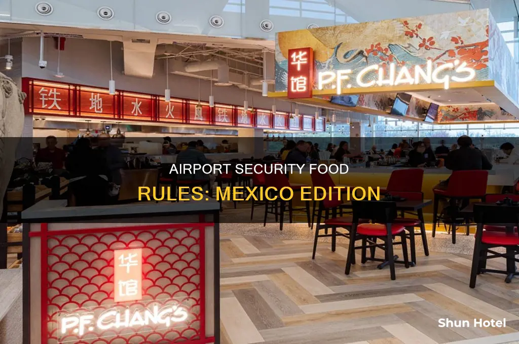 can you take food through airport security mexico