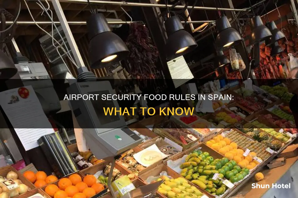 can you take food through airport security spain