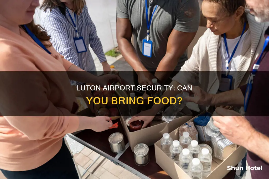 can you take food through security at luton airport