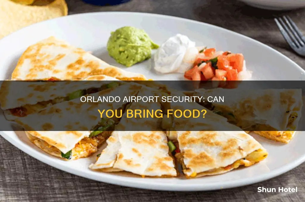 can you take food through security at orlando airport